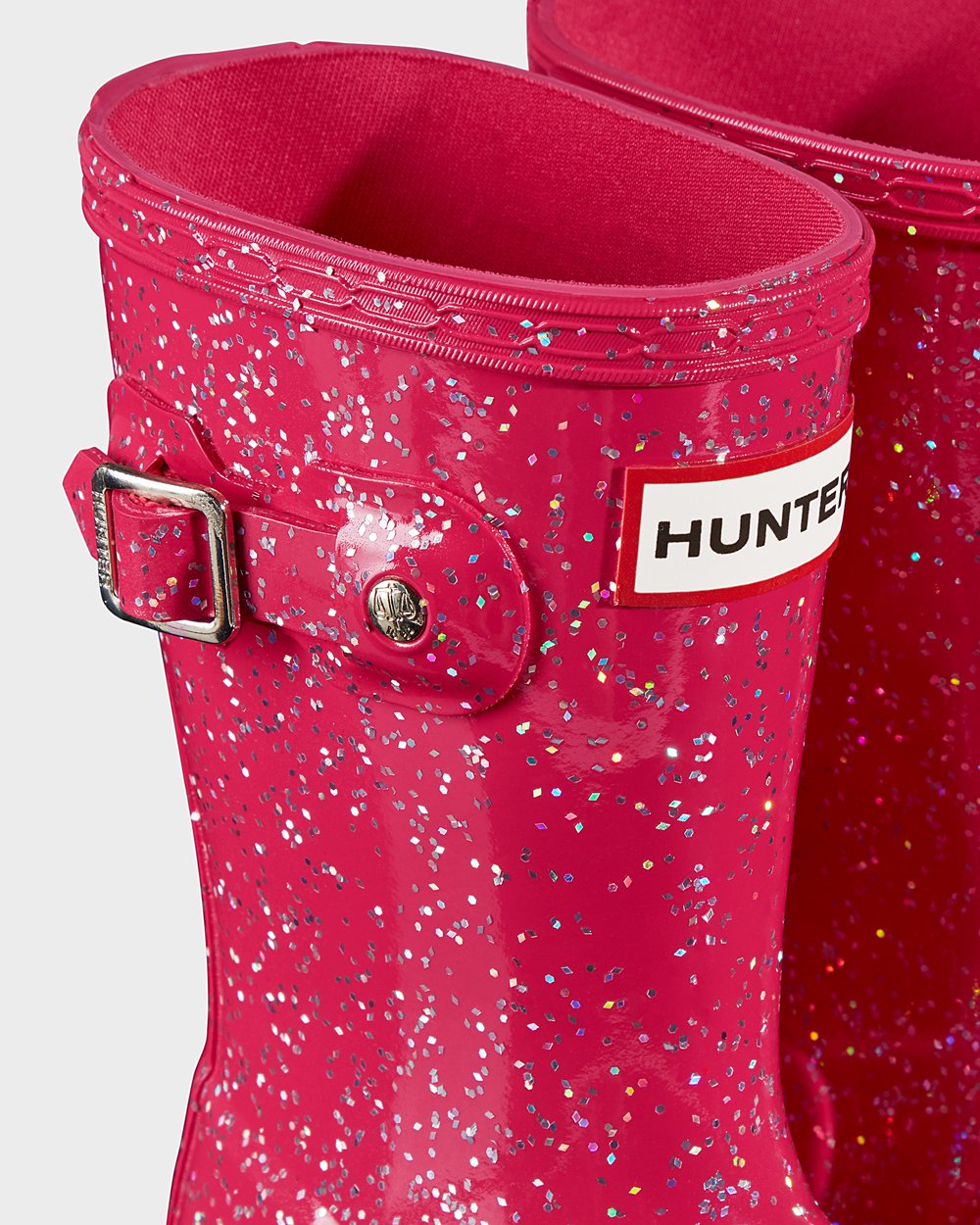 Botas De Agua Hunter Niños Rosas Original Little Giant Glitter 937452-UOM